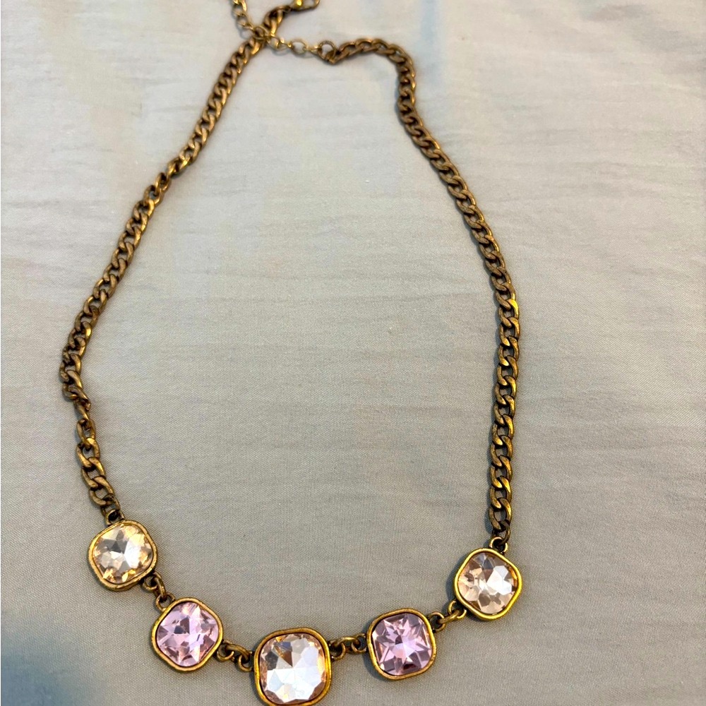 Chic Gold and Purple Necklace
